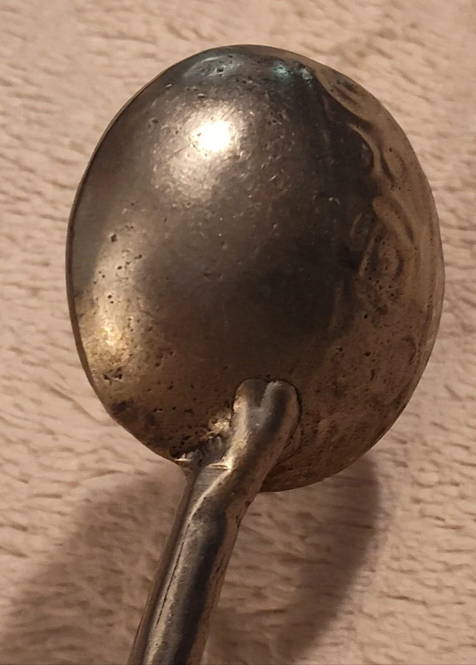 Tin Woodsman Stamped Star-Detail Metal Spoon in Antique Silver Tone